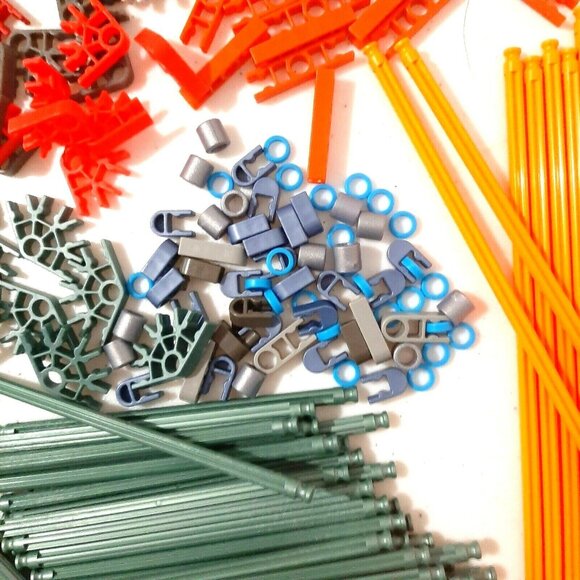 K'nex Lot of 460 Pieces Rods Connectors Random Mixed Standard Replacement Parts - Picture 10 of 10
